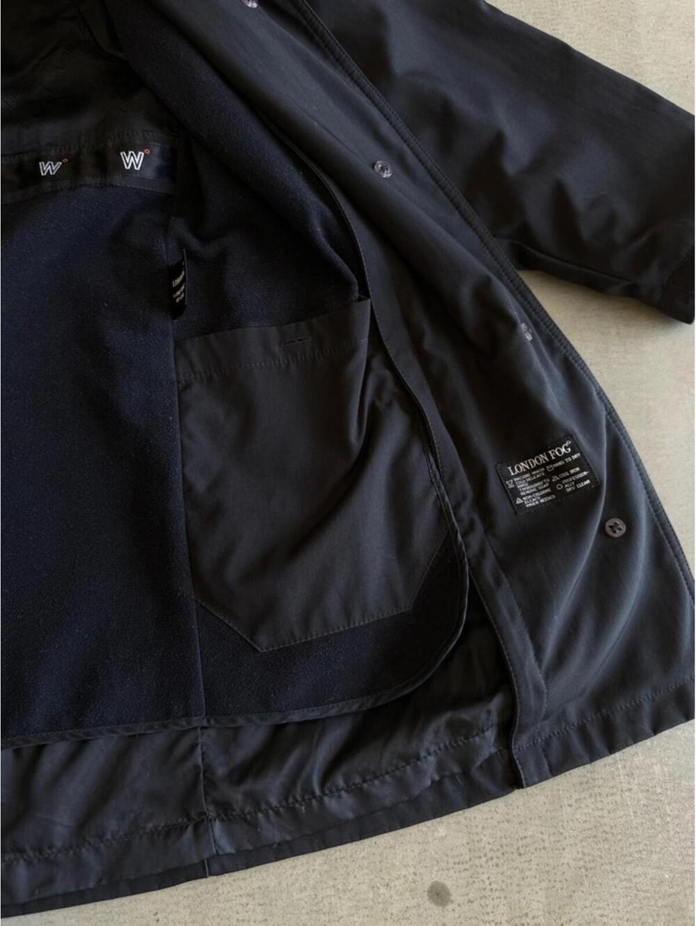 London Fog / Midweight Trench Coat / black - Picture 10 of 13